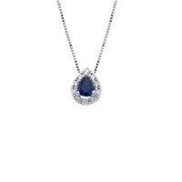 Collana Babila Milano Donna Bacia_Mi in Oro bianco Zaffiro 0.18 Ct 262547ZB - 262547ZB